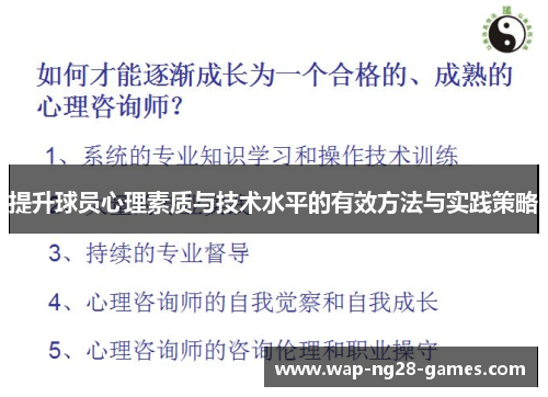 提升球员心理素质与技术水平的有效方法与实践策略